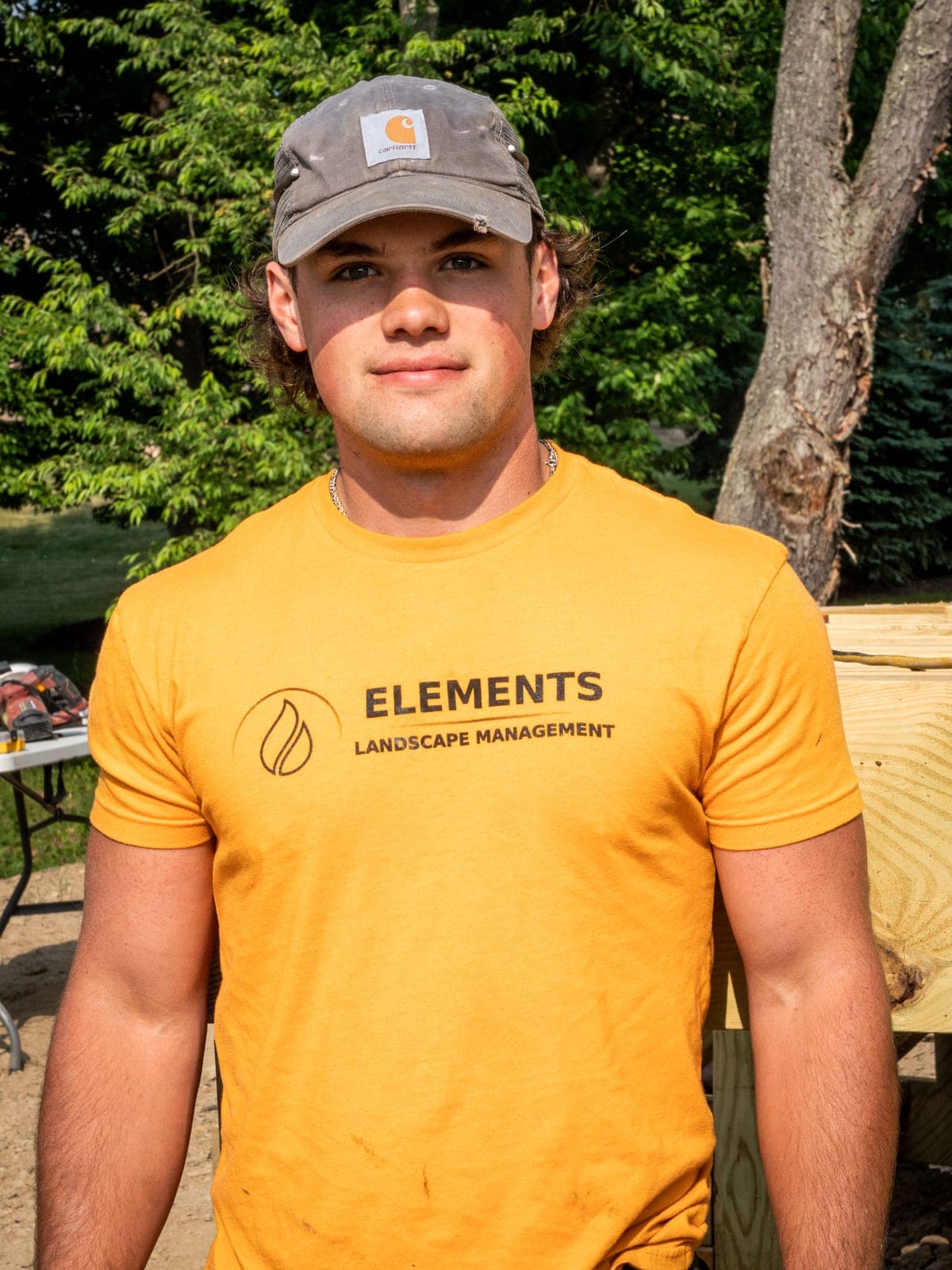 Elements crew member portrait on site