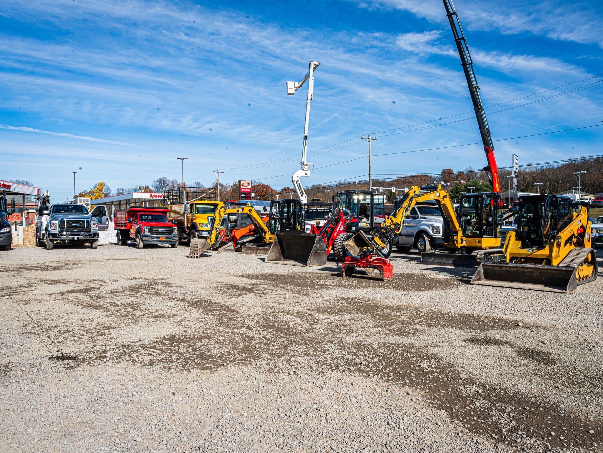 Elements Landscape trucking and equipment fleet lineup