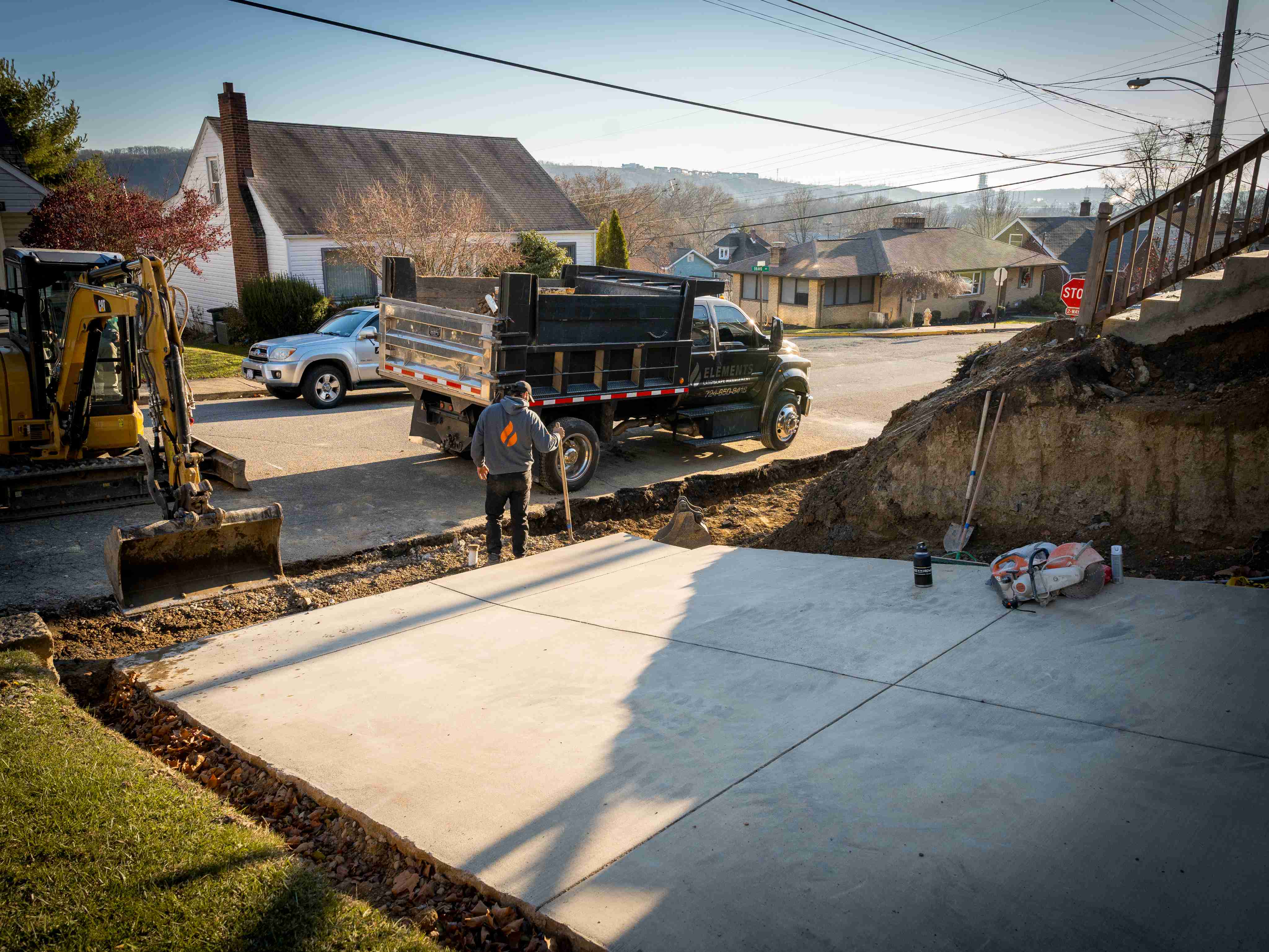 Retaining Wall Installation